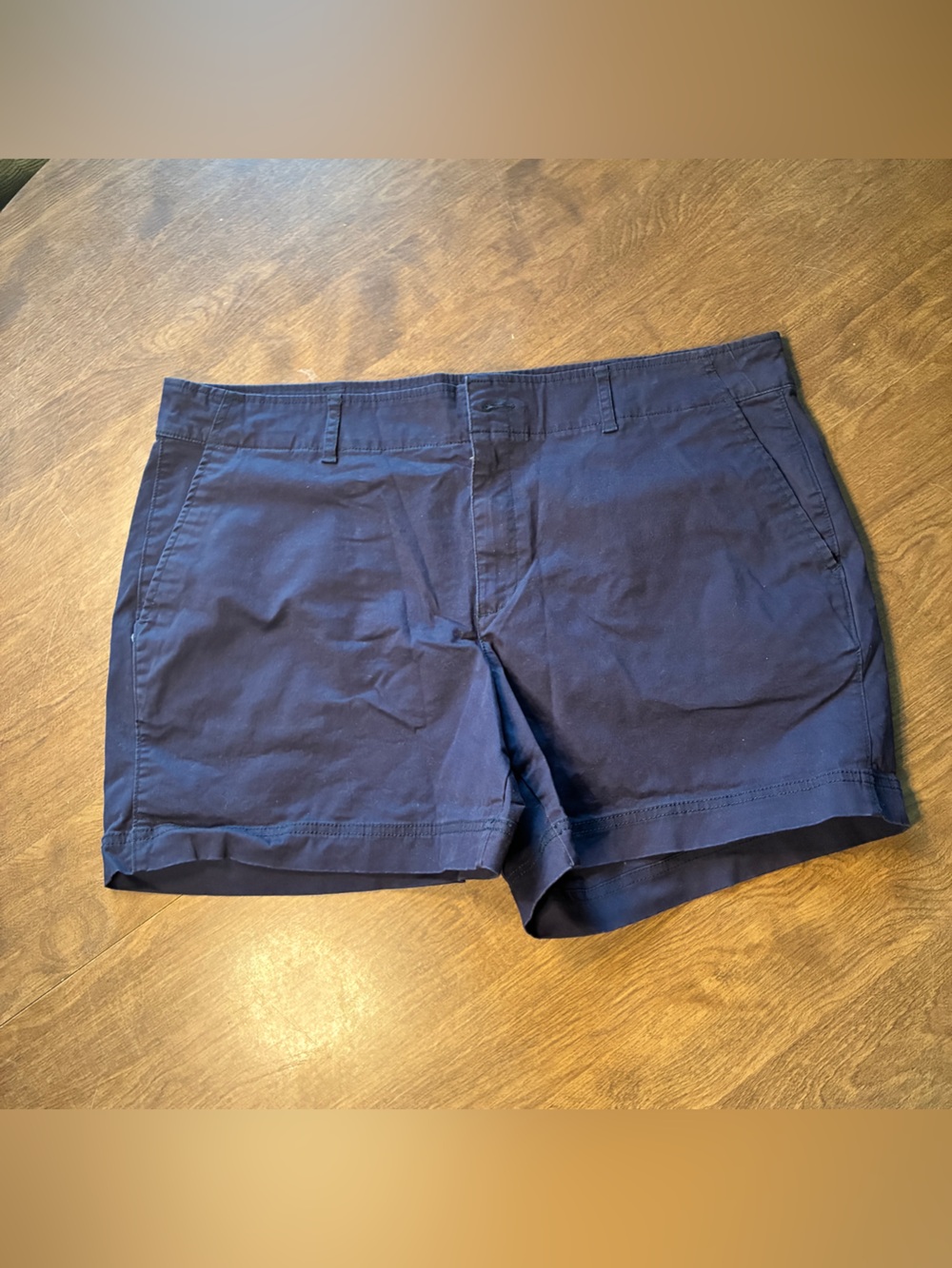 GAP Navy Women's Cotton Blend Bermuda Shorts